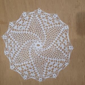 WHITE Handmade Doily NWOT